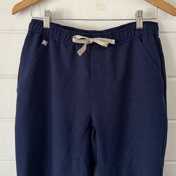 FIGS Tansen Jogger Scrub Pants Navy 5 Pockets Slim Fit Stretch Anti-Wrinkle Sz S - Picture 7 of 11
